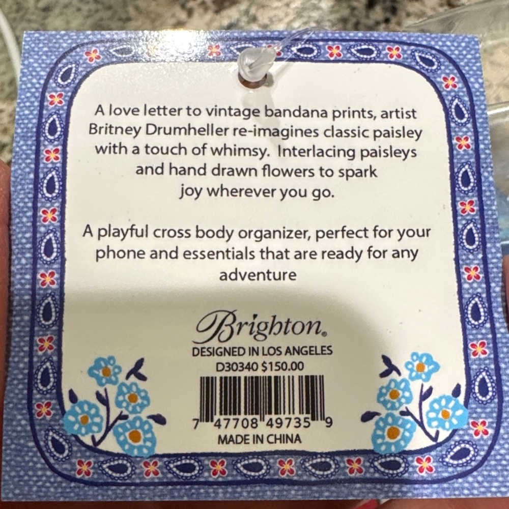Brighton Blue Floral Baby Bag - Picture 3 of 7